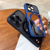 Armor Magnetic Clear PC Shockproof Cover For iPhone