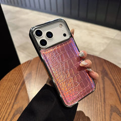 Luxury Crocodile Leather Plating Case