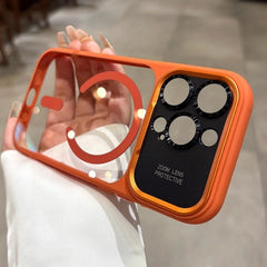 Armor Magnetic Clear PC Shockproof Cover For iPhone