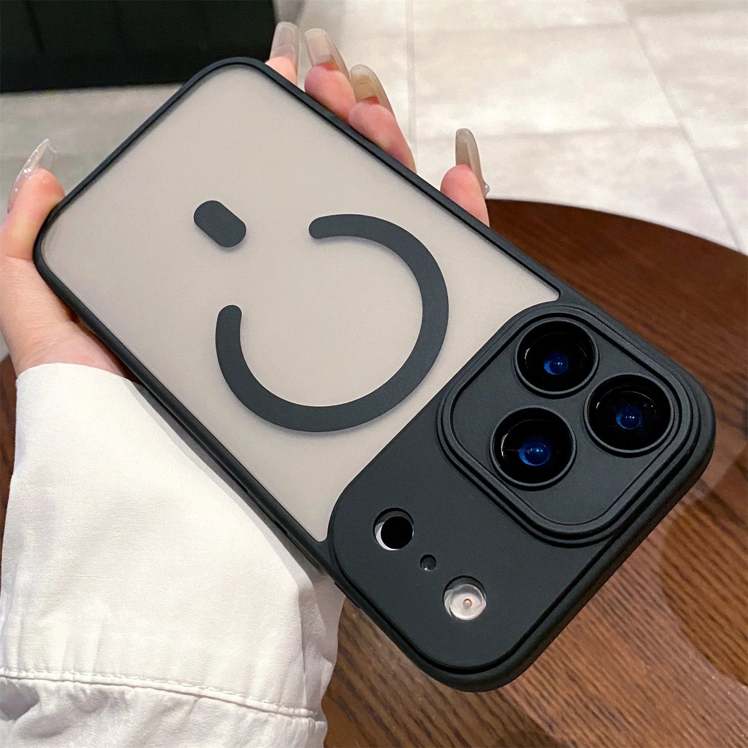 Luxury Matte Magsafe Magnetic With Lens film Phone Case