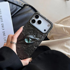 3D Eye Wrinkles Matte Case for iPhone 11–17 Pro Max & Air