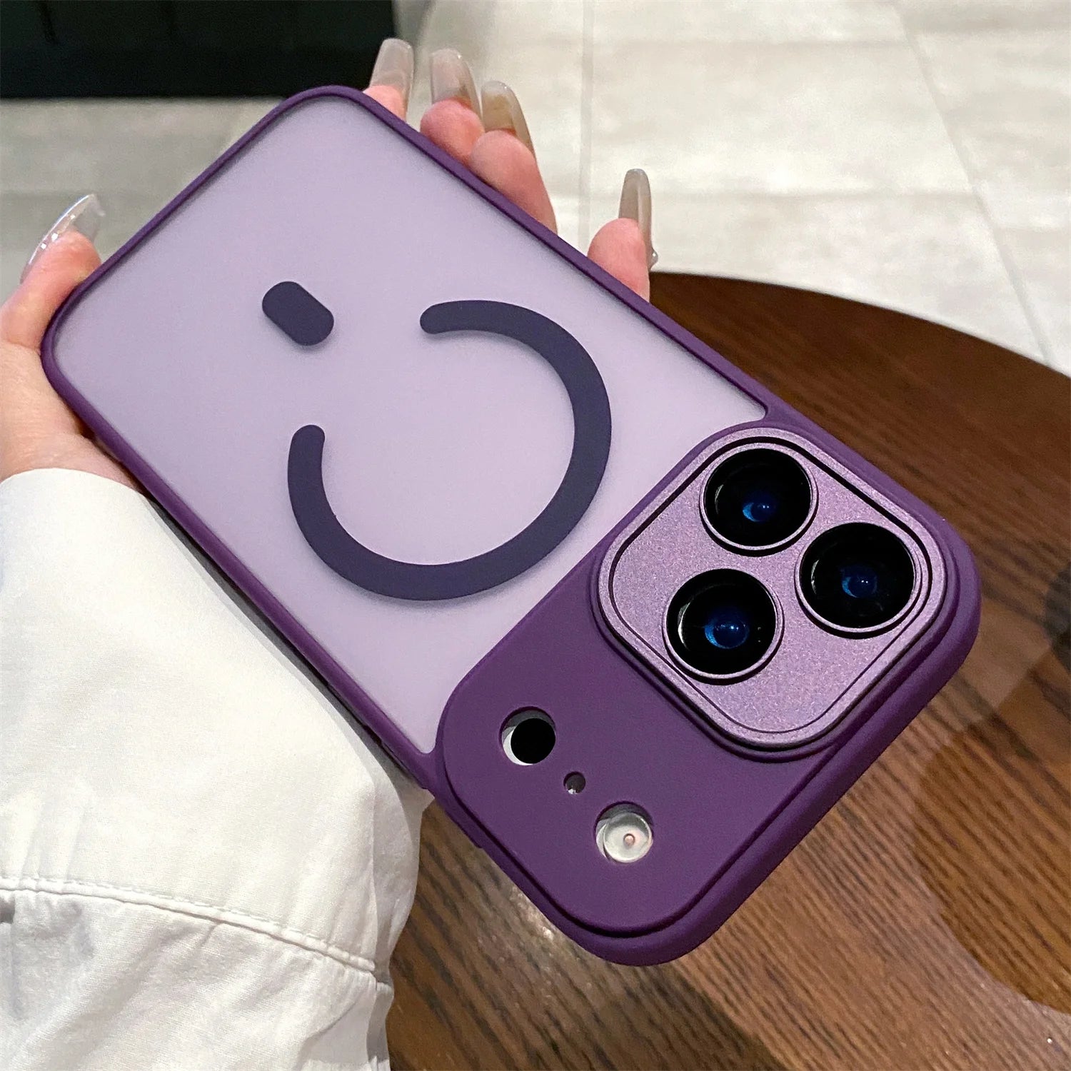 Luxury Matte Magsafe Magnetic With Lens film Phone Case