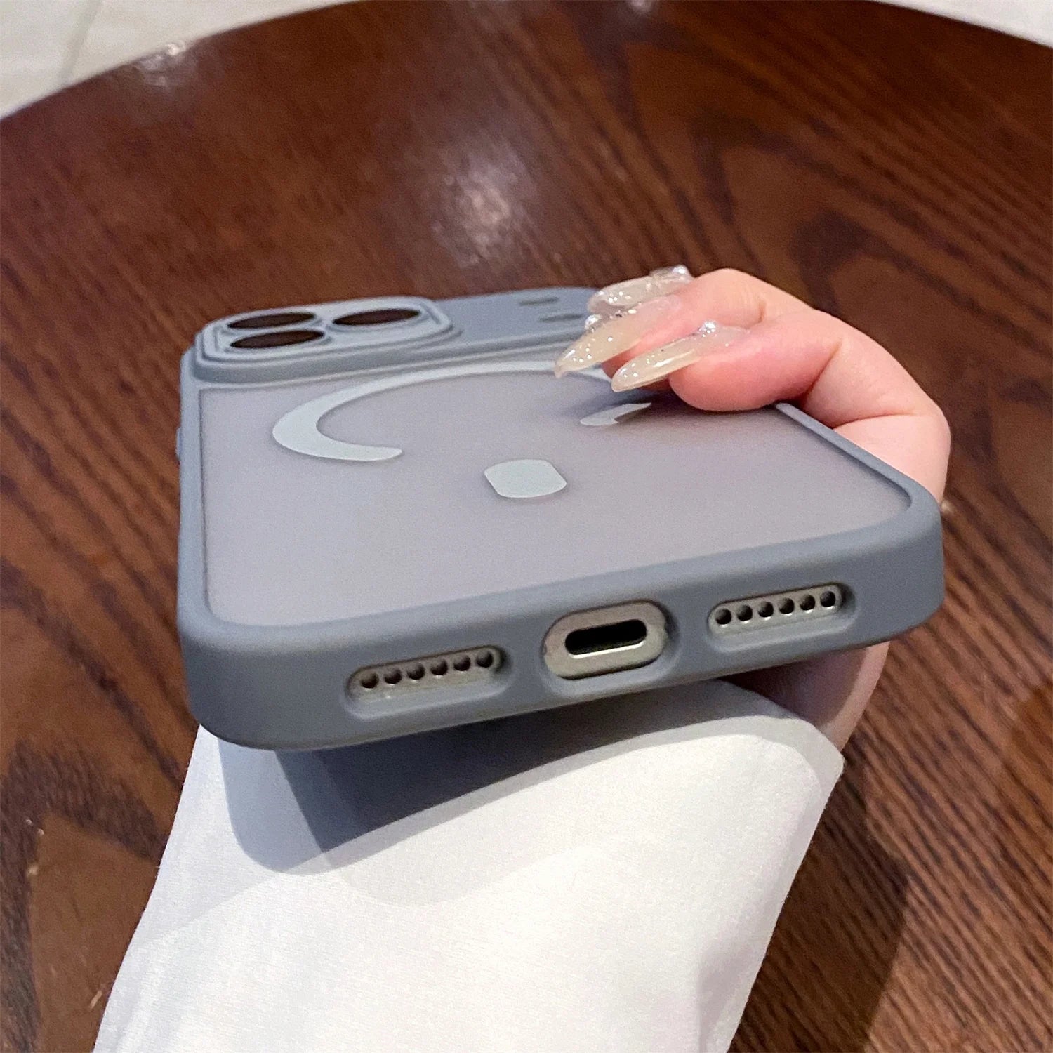 Luxury Matte Magsafe Magnetic With Lens film Phone Case