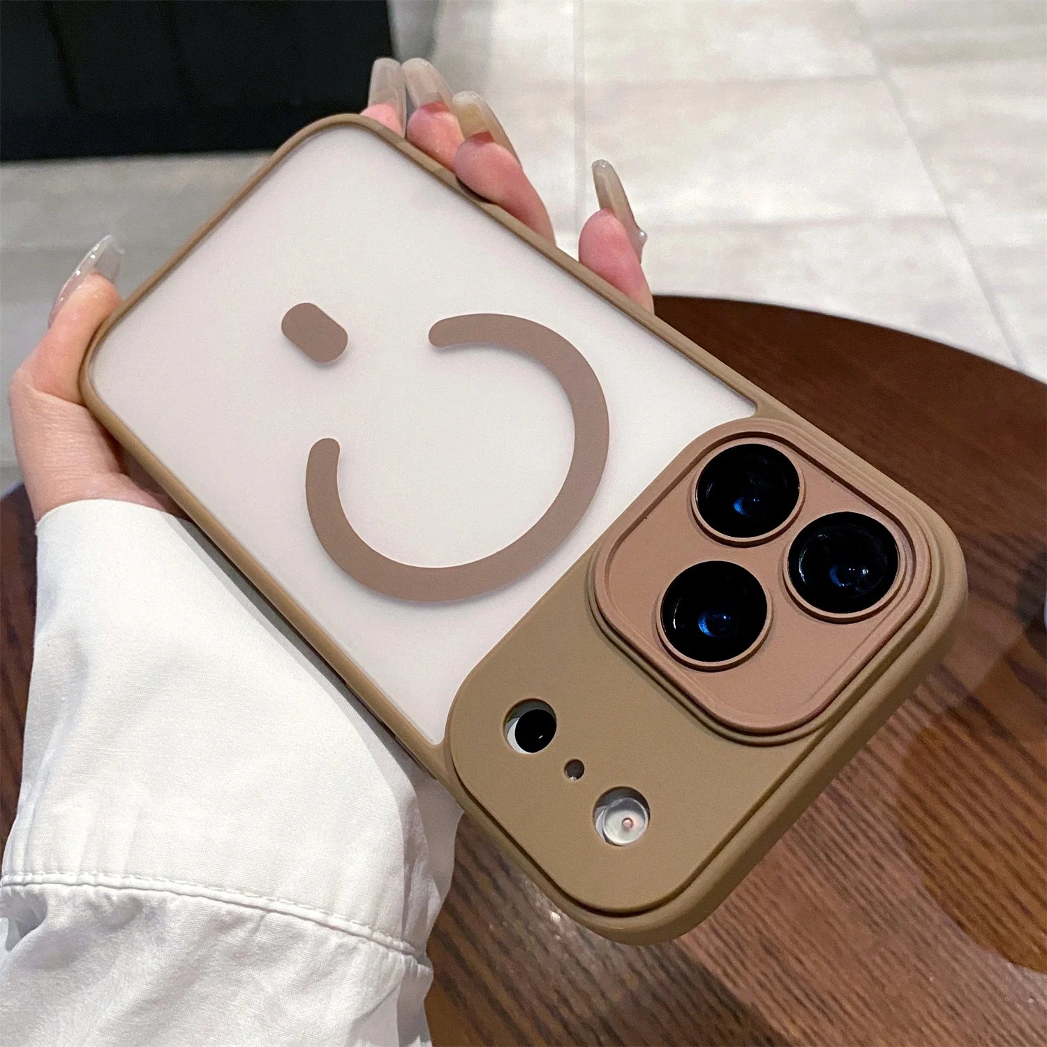 Luxury Matte Magsafe Magnetic With Lens film Phone Case