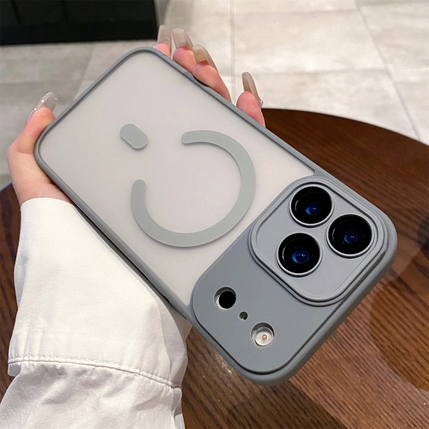 Luxury Matte Magsafe Magnetic With Lens film Phone Case
