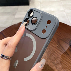 Luxury Matte Magsafe Magnetic With Lens film Phone Case
