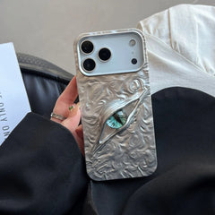 3D Eye Wrinkles Matte Case for iPhone 11–17 Pro Max & Air