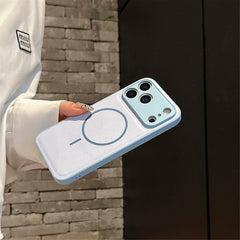 Magnetic Leather iPhone Case for 12–17 Pro Max Magsafe
