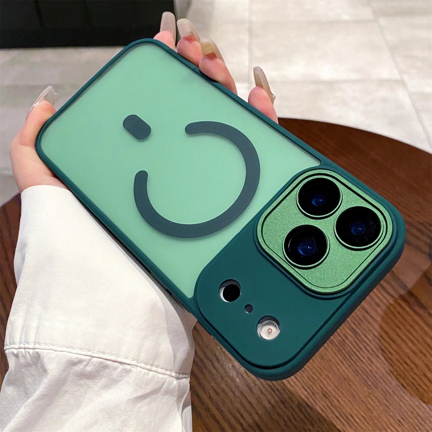 Luxury Matte Magsafe Magnetic With Lens film Phone Case